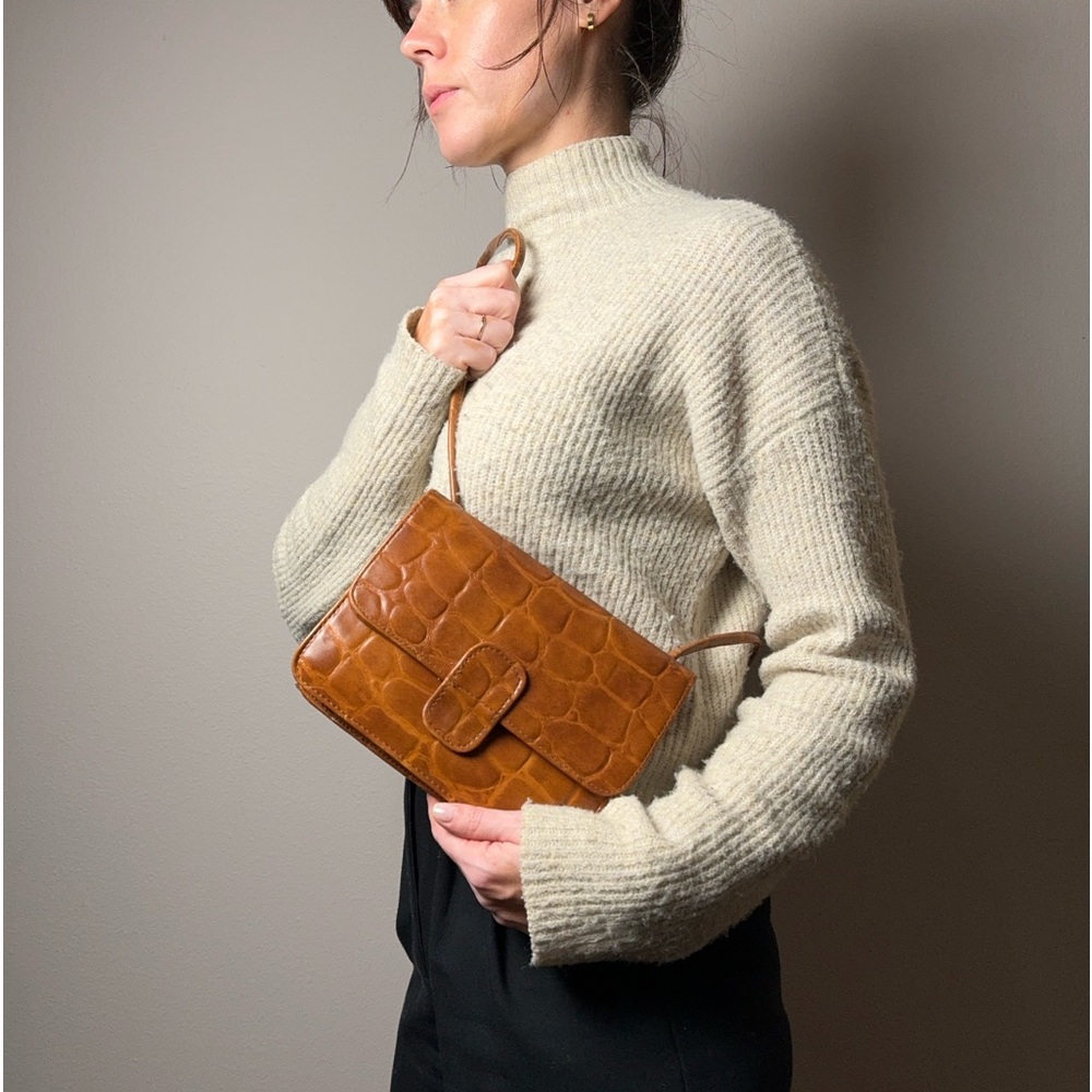 Faux Leather Crossbody Purse